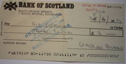 Gordon Brown bounced cheque