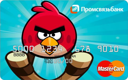 Angry bird card