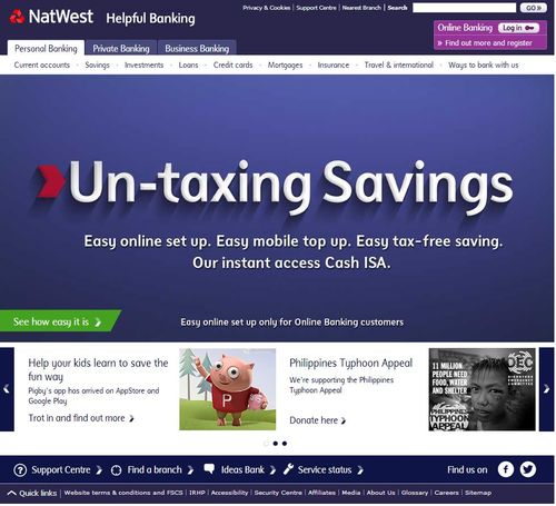 Natwest homepage